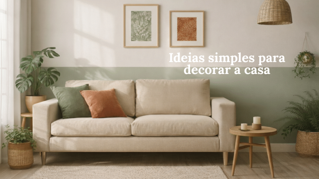 ideias simples para decorar a casa gastando pouco